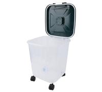 Saluaqui Conteneur de Rangement de Riz Extra-large 50L avec Rouleaux Roulants - étanche à l'air, Poussière et épreuve d'humidité Bac de Stockage d'ingrédients de qualité Alimentaire pour les (S)