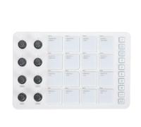 Saluaqui Contrôleur Midi sans Fil avec 16 Coussinets de Tambour RVB et 8 Boutons Rotatifs Contrôleur Midi USB pour Production Musicale - Machine à Battements Portable