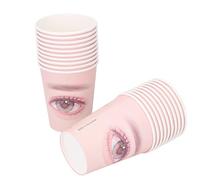 Saluaqui Coupages en Papier Pratiquants de Lash pour les Débutants - 20 Pcs de Gobelets d'entraînement d'extension de Cils Jetables, Conception épaissie pour une Formation et une Affichage Efficaces