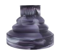 Saluaqui Diffuseur de Cheveux Universel Pliable en Silicone, Accessoire pour Sèche-cheveux Bouclés et Ondulés avec Sorties Densément Disposées pour Sèche-linge avec Buse de 4 à 5 Cm de (encre noire)
