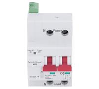 Saluaqui Disjoncteur de Circuit Miniature Intelligent avancé, 230 V 2 Pôles avec Contrôle Passif Actif, Matériau PC Ignifuge pour la Gestion des Circuits Intelligents (100A)