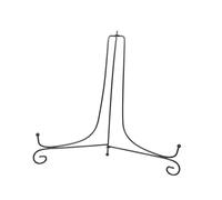 Saluaqui Dispposition Classique de 12 "Iron Easel pour les Bols, les Assiettes, Cadres Photo et œuvres - Porte-métal Noir Polyvalent (12 pouces)