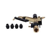 Saluaqui DN25 Impact Sprinkler avec Angle Réglable Copper & Plastic Buse pour Une Irrigation de Jardin Efficace - Sprinkler Rotatif pour la Pelouse et l'