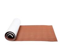 Saluaqui [Dost de Bateau Marin en Mousse EVA Non glissée Mat de Sol Auto-adhésif 90x240cm pour Yacht, Noir en Or, Accessoire de Feuille de Pont Synthétique (Brun Clair + Blanc)