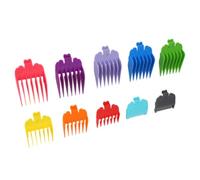 Saluaqui Ensemble de Guide de Peigne de Coiffure de Cheveux Polyvalents - 10 Options de Couleurs pour des Longueurs de Coupe de Cheveux Précises - Limite de Coiffure de en Plastique