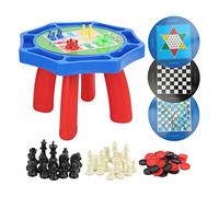 Saluaqui Ensemble de Jeu de société de Voyage Portable 8 en 1 pour Enfants, Jouets éducatifs pour Enfants avec Jeux Classiques d'échecs Serpent, Plastique Robuste pour d'âge Préscolaire et