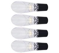 Saluaqui Ensemble de Verseurs d'aérateur 4 Pièces, Bec PC de Haute qualité pour les Fêtes Domestiques, Cadeaux (GOLD)