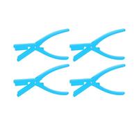 Saluaqui Ensemble d'outils d'épluchisme Effort | Siveller Manuel des Crevettes pour la Préparation des Fruits de Mer Facile | Utilisation des Ménages et des Restaurants | Orange, 4pcs (BLUE)