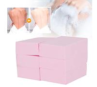 Saluaqui Éponge de Bain Molle Ensemble pour l'adulte et les Enfants - 6 Pcs Sponge de Douche en PVA, Coussinet de Bain Exfoliant la Peau, Essentiel de Salle de, Facile à Stocker et à Transporter