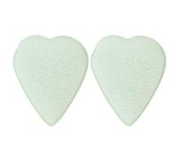 Saluaqui Éponge pour le Visage en Forme de Cœur, 2 Pièces, éponge Nettoyante pour le Visage, Exfoliante et Douce, pour Femmes, avec Structure Microporeuse Délicate, Lavage Quotidien