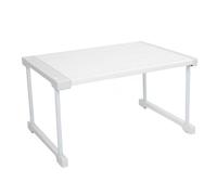 Saluaqui Étagère à Armoire Extensible avec Conception de Longueur Réglable en Acier en Carbone ABS PP Shelt de Rangement de Rangement de de pour Placard de Cuisine sous l'évier 27 à 38 Cm (Longueur