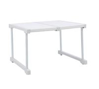 Saluaqui Étagère à Armoire Extensible avec Conception de Longueur Réglable en Acier en Carbone ABS PP Shelt de Rangement de Rangement de de pour Placard de Cuisine sous l'évier 27 à 38 Cm (Longueur