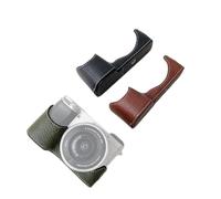 Saluaqui Étui de Protection de la Caméra de Style Rétro avec Adhérence Améliorée | Sac de Transport en Cuir Synthétique pour A6400 / A6300 / A6100 / A6000 | Montage sécurisé avec Un Accès Facile