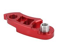 Saluaqui Extension du Support de Dérailleur Arrière en Aluminium - Crochet de Queue de Vélo Noir pour la Transition de Vitesse Lisse - Augmentation de 41 Mm, s'adapte à 36t à 56t (Rouge)