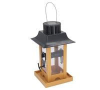 Saluaqui Faisseur d'oiseaux Légers Solaire avec Recharge Facile, Longue Durée de Vie en Plastique et en PVC, Amortisseur de Suspension Extérieure Décorative pour Arrière-Cour et Patio