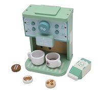 Saluaqui Inspirant Toy Coffee Maker for Kids - Ensemble de Jouets de Cafetière en Bois avec Design Bouton Réaliste pour Le Jeu Rôle Créatif - Wood Composite écologique Sûr, Idéal pour Les