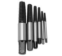 Saluaqui Jeu de 6 Extracteurs de Vis en Acier Rapide, Filetage Grossier, Forets pour Extracteur de Clous Cassés pour un Retrait Facile des Vis Dénudées ou Endommagées, Idéal pour le Bricolage et un