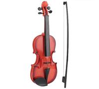 Saluaqui Jouet de Violon Acoustique simulé pour Les Débutants avec des Cordes Réglables, Instrument de Musique pour Enfants à l'apprentissage et Divertissement Brun Clair (Brun Clair)
