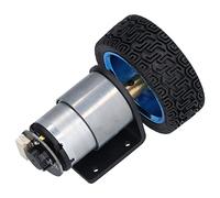 Saluaqui Kit de Moteur d'encodeur avec Arbre de 6mm, Moteur DC6V JGB37 520 pour Voiture de Bricolage, Conception Compacte et Très Silencieuse (1000RPM)