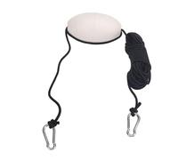 Saluaqui Ligne de Remorquage de Corde Marine Premium avec Crochet en Acier Inoxydable et Flotteur en Mousse EVA pour Les Systèmes d'ancrage de Dérive de Kayak - Ligne de Pêche en Nylon en Blanc
