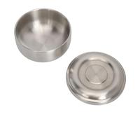 Saluaqui Masque pour le Visage en Acier Inoxydable Bol à Mélanger avec Couvercle - Bol Portable 304 en Acier Inoxydable pour Cuisine, Salon de beauté et Utilisation à l'hôpital