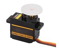 Saluaqui Metal Gear SERVO Set pour EMAX ES08MA II - Équipement Analogique à Haute Vitesse pour Les Ailes Fixes, SERVO 12G / 1,8 Kg avec compatibilité Futaba/JR