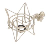 Saluaqui Microphone Shock Mount Zinc Alloy avec Conception Anti-vibration pour le Support de Support de Micro Studio - sécurisé pour la Station d'enregistrement Studio - Noir (GOLD)