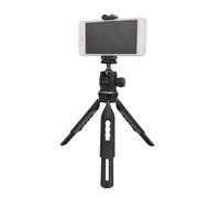 Saluaqui Mini Téléphone Polyvalent Trépied Aluminium All Abs Design avec 360 ° Ball Head Cold Shoe 1/4 Port Compatible pour la Photographie en Streaming en Direct