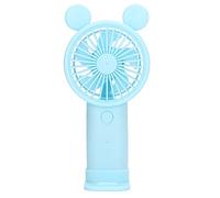 Saluaqui Mini Ventilateur Manuel USB USB Rechargeable 1200mAh Batterie Dual Drive Electric Portable Pocket White Pocket Fan pour Refroidissement Intérieur et Extérieur (BLUE)