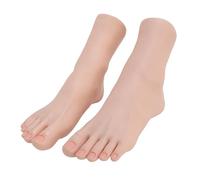 Saluaqui Modèle de Pied en Silicone, Doux au Toucher, Simulation Réaliste, Pieds de Mannequin pour Affichage de Nail Art, Photographie et Formation de beauté