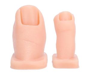 Saluaqui Modèle d'Orteils de Pratique du Nail Art, Orteils de Simulation de Peinture d'ongles en Silicone Professionnel pour Manucures, Idéal pour les Salons de Manucure et les Institutions de