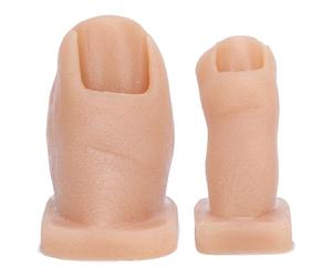 Saluaqui Modèle d'Orteils de Pratique du Nail Art, Orteils de Simulation de Peinture d'ongles en Silicone Professionnel pour Manucures, Idéal pour les Salons de Manucure et les Institutions de