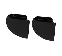 Saluaqui Mont Mural Polyvalent étagères d'angle Flottantes - 2pcs Quarter Round Sanging Acryliques étagères pour Chambres, Salons, Salles de Douche - Noires pour Un Rangement et Une Affichage (Black)