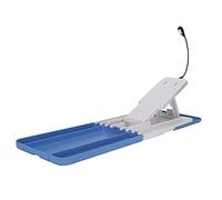 Saluaqui Pedicure Foot Rest with LED Light Folding Stand | Repose-pieds pliable en plastique, hauteur éclairée par LED, conception ergonomique pour la maison et le salon, lampe à piles
