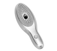 Saluaqui Peigne Antipelliculaire électrique avec Micro-aspiration Sous Vide et Dents Interchangeables pour Détoxifier et Volumiser le Cuir Chevelu (Le gris)