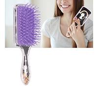 Saluaqui Peigne de Cheveux de Dessin animé de Baleine avec Design Antistatique pour les Cheveux Droits et Bouclés - Poignée Ergonomique avec Coussin d'air pour Massage du Cuir Chevelu - Motifs