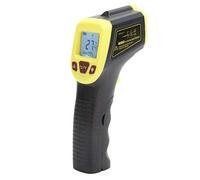 Saluaqui Pistolet de Mesure de Température Infrarouge Industriel avec écran LCD - Thermomètre GM320S en Rouge, Arrêt Automatique et Indicateur pour la Température de (Yellow)