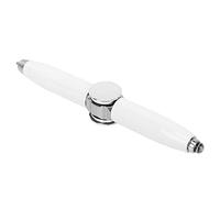 Saluaqui Politit Stylo Gyroscope Lumineux Stylo avec Un à Léger à LED pour Soulager Le Stress et écrire de l'or (White)