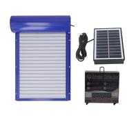 Saluaqui Porte de Poulailler à énergie Solaire Automatique avec Minuteur Programmable Quotidien | Conception Sûre en Aluminium et en Plastique Légers | Contrôle d'affichage LED Pratique pour la