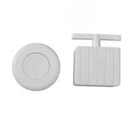 Saluaqui Poussoir de Télécommande avec Commande Tactile Aucun Câblage Requis Alimenté par Batterie pour la Domotique Comprend un Récepteur RF de 2e Génération Télécommande Ronde