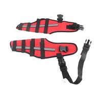 Saluaqui Prise élastique de l'agentiment des Jambes de Chien avec des Bandes Réfléchissantes | Pousquettes de Genoux pour Animaux de Compagnie à l'épreuve des Chocs en Néoprène pour la stabilité (S)