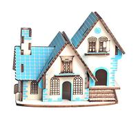 Saluaqui Puzzle Puzzle Wooden Villa House Building Model Kit for Kids - éducatif DIY Craft Jouet Jigsaw avec Un Matériau en Bois Non Toxique Sûr - Améliorer l'imagination et Les Compétences Pratiques