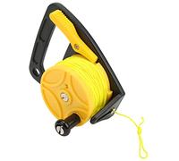 Saluaqui Reel de Plongée sous-Marine Portable avec Bouchon de Pouce pour la Plongée en Apnée Sports Nautiques sous-Marins | Reel de Pêche de avec Fil de Nylon Jaune 46 M et Contrôleur de Bobine