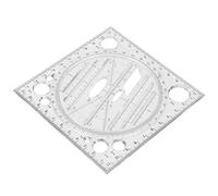 Saluaqui Règle de Dessin Multifonction en Acrylique, Outil de Conception | construction en acrylique Lectures intuitives de l\'angle et de la longueur Réduit les blessures accidentelles Idéal pour