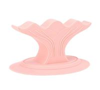 Saluaqui Silicone Nail Art Repose-Doigt Conception de Queue de Baleine Base à Ventouse Renforcée Antidérapant Fond de Teint élargi et épais Support de Support de Doigt de Manucure (PINK)