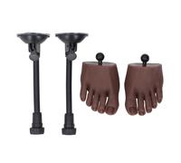 Saluaqui Silicone Practice Foot Stand Left Right | Le support en métal à texture de silicone réaliste comprend 24 conseils d\'entraînement, idéaux pour l\'entraînement en