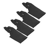 Saluaqui Snooker Billard de Snooker amélioré 4PCS Unisexe Ouvrez la Conception de Trois Doigts pour Les Joueurs Droits Gauche avec Un Matériau en Fibre de Polyuréthane