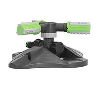 Saluaqui Sprinkler à Eau de Pelouse Rotative Automatique avec 3 Dents de Buse pour l'irrigation du Jardin - Débit Réglable et Couverture Complète pour l'herbe, Les Fleurs, Les Arbustes - Facile à