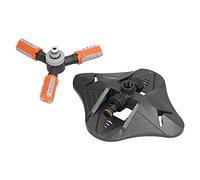 Saluaqui Sprinkler à Eau de Pelouse Rotative Automatique avec 3 Dents de Buse pour l'irrigation du Jardin - Débit Réglable et Couverture Complète pour l'herbe, Les Fleurs, Les Arbustes - Facile à