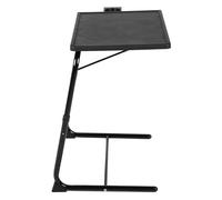 Saluaqui Table de Plateau de Télévision Pliant Multifonctionnel avec Porte-gobelet Rotatif | Plateau de Dîner télévisé Portable pour Manger, écrire | Paramètres Réglables à 6 Hauteurs | Tube en